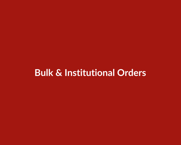 Bulk orders for hospitals and institutions